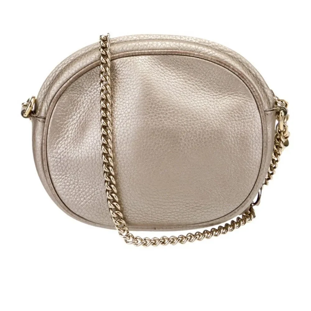 Gucci Mini SoHo Crossbody Chain Bag - Gold - Picture 9 of 11